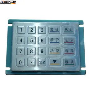 Kontrol akses mesin penjual Terminal ATM Keypad logam numerik industri