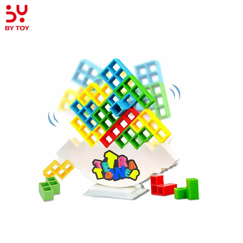 Juguetes Puzzle interattivo per lo sviluppo Stacking Block Game Challenge Balance Tower promuove i giochi da tavolo di coordinazione occhio-mano