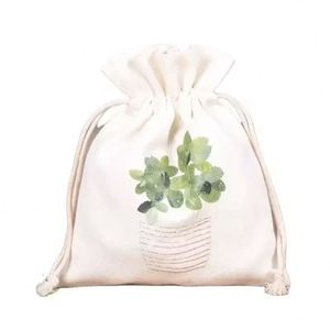 ถุงผ้าดิบมีเชือกผูก หลายขนาด ถุงผ้าดิบขนาดใหญ่พิเศษ - Product Image 2
