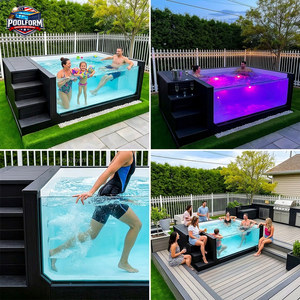 20ft <b>Small</b> Movable <b>Container</b> Pool Custom Outdoor Family Fiberglass Swimming Pool above ground swimming pool - Product Image 5