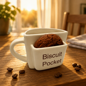 Mug à café de poche original de 10 oz avec porte-biscuits, <span class=keywords><strong>tasse</strong></span> à thé amusante pour le bureau - Product Image 2