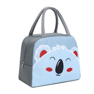 Échantillon gratuit en gros de nouvelle boîte à lunch isotherme pour enfants, motif animaux mignons de dessins animés, sac isotherme pour pique-nique, dinosaure - Product Image 4