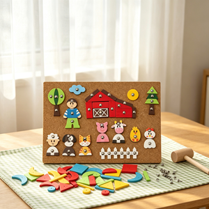 ANNA & BECK Jouet éducatif durable avec <span class=keywords><strong>marteau</strong></span> <span class=keywords><strong>et</strong></span> <span class=keywords><strong>clous</strong></span> pour les enfants de 3 ans <span class=keywords><strong>et</strong></span> plus, unisexe - Product Image 1