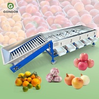 Knoflookbol sorteermachine, datum, maat, passievrucht sortering, peper, granaatappel, aardappel, commercieel product op gewicht