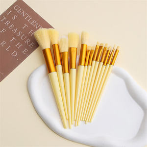 <span class=keywords><strong>Set</strong></span> di <span class=keywords><strong>pennelli</strong></span> per il trucco di alta qualità da donna fondotinta sintetico ombretto cosmetico in polvere strumento per il trucco di colore 13 pz pennello per il trucco morbido - Product Image 5