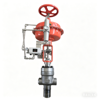 Vanne de régulation de pression principale de vapeur, vanne de régulation de débit d'eau par pulvérisation avec actionneur pneumatique