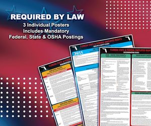 Affiches de la loi du <span class=keywords><strong>travail</strong></span> de la Floride 2026 – Avis de conformité aux normes étatiques, fédérales et OSHA, papier synthétique imperméable et indéchirable, expédiées à plat - Product Image 4