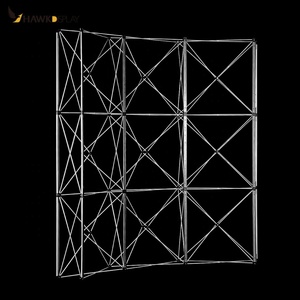 OEM/ODM tùy chỉnh pop-up biểu ngữ đứng cong lưới cấu trúc triển lãm quảng cáo hiển thị - Product Image 1