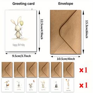 Cartes d'<span class=keywords><strong>anniversaire</strong></span> en vrac bon marché <span class=keywords><strong>carte</strong></span> de voeux d'<span class=keywords><strong>anniversaire</strong></span> Animal mignon unique paquet assorti cartes de voeux amusantes pour enfants adultes carton - Product Image 4