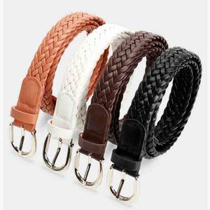 Nouvelle ceinture en similicuir tressé de style coréen pour femme, avec boucle en alliage, 105 cm, idéale pour jeans et robes - Product Image 6