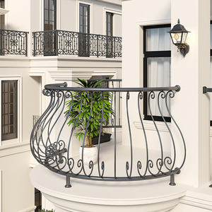Classic Style Iron Alloy Flower Stand Guardrail <b>for</b> Balcony Windowsill Outdoor Fence Courtyard <b>Loft</b> Villas Gardens - Product Image 5