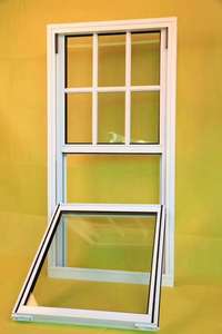 Fenêtre en aluminium ALUFRONT à <span class=keywords><strong>double</strong></span> battant avec store enrouleur en <span class=keywords><strong>verre</strong></span> trempé insonorisé et écoénergétique, design moderne, avec protection contre les insectes - Product Image 2