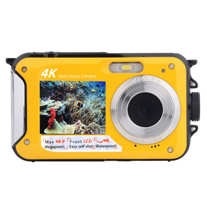 กล้องดิจิตอลกันน้ำ XHX 4K 48MP ออโต้โฟกัส จอแสดงผลคู่ สำหรับถ่ายภาพเซลฟี่ใต้น้ำ - Product Image 1