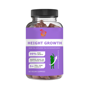 Wholesale Custom Height Growth Gummies with Calcium & Magnesium & Zinc Multivitamin and Minerals Supplement Promote - Product Image 1