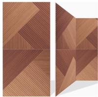 Panneau Acoustique en Fibre de Polyester à Grain de Bois Imprimé UV, Matériau de Décoration de Bureau, Panneau Acoustique en PVC