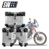Boîtier Arrière en Alliage d'Aluminium pour Crf1100L Africa Twin Adventure Sports, Accessoire Moto Honda, Valise Latérale, Porte-Bagages