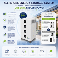 Sistem Penyimpanan Energi LiFePO4 30kWh 11KW yang Dapat Ditumpuk, Output Gelombang Sinus Murni, Efisiensi Tinggi, MPPT 80 hingga 450Vdc, Multi