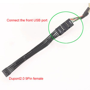สายอะแดปเตอร์ Angitu DuPont 2.0 ถึง 2.54 มม. สายอุตสาหกรรม USB 9 พิน 2.0 ถึง <span class=keywords><strong>MB</strong></span> 2.54 มม. สายเชื่อมต่อ DuPont แบบ USB9P ขนาดเล็กถึงใหญ่ - Product Image 2