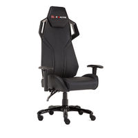 Nouvelle Arrivée JR RACING Chaise de Bureau Gaming de Luxe Ergonomique en Cuir PU pour Dirigeant, Accoudoirs Réglables, Piston à Gaz 3 Positions
