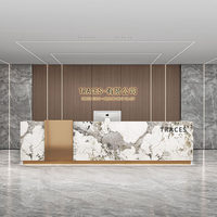 Comptoir de réception de style minimaliste pour entreprise, comptoir moderne pour salon de beauté, bar, club-house, magasin, caisse