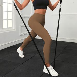 2024 Legging Yoga XL Wanita dengan garis-garis vertikal celana Yoga angkat pinggul pinggang tinggi multiwarna celana Yoga seksi obral besar - Product Image 5
