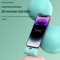 IPhone 20W için Mini güç bankası şarj tip-c için 5000mAh taşınabilir güç banka Mini kapsül güç Banck iPhone/Samsung/Huawei