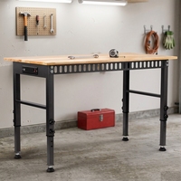 Banc de travail robuste de 48 pouces et 60 pouces, réglage sur 6 niveaux, capacité de charge de 2000 lb, banc de travail robuste pour garage, atelier, OEM