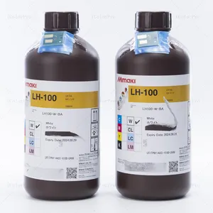 Tinta LED UV asli kualitas tinggi untuk Mimaki UJF3042 LH-100 tinta putih dengan kemasan botol 1000ml