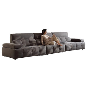 High Back Adjustable Straight Anti Scratch Fabric Sofa Cat Proof Couch For Small Space Living Room Home Furniture - Product Image 4