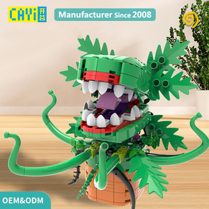 Jouet de construction créatif Plante carnivore très populaire, modèle de fleur monstre MOC, décoration de bureau, modèle de briques DIY - Product Image 4