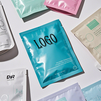Sachets cosmétiques personnalisés avec logo pour produits de soin de la peau, petits sachets d'échantillons de crème pour le visage mate, sachets biodégradables pour emballages cosmétiques