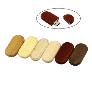 Clé USB en bois de 64 Go Clé USB 128 Go avec boîtier en bois naturel Clé USB Disque flash de stockage de données portable - Product Image 1