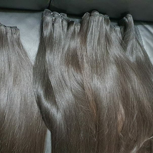 Extensions de cheveux humains chinois vierges à 100 %, 15A, double trame, pointes pleines, aspect <span class=keywords><strong>naturel</strong></span> doux, pour usage quotidien, cheveux noirs - Product Image 3