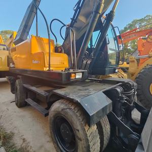 Excavadora de Ruedas HYUNDAI de 21 Toneladas, 100% Original, de Alta Calidad, de Segunda Mano, con Motor Coreano, Bomba Hidráulica, Caja de Cambios, PLC y Rodamientos - Product Image 5