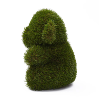 Décoration de jardin, herbe artificielle, animal en herbe artificielle, ours en peluche réaliste, sculpture en herbe, ornement extérieur et paysager