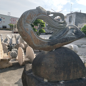 Escultura de piedra tallada a mano de una <span class=keywords><strong>doncella</strong></span> <span class=keywords><strong>celestial</strong></span> voladora, estatua de hada tradicional china, decoración de jardín al aire libre. - Product Image 2