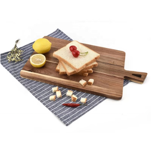 Planche à découper en bois de noyer avec poignée, bloc à découper rectangulaire, plateau de service pour la cuisine - Product Image 2