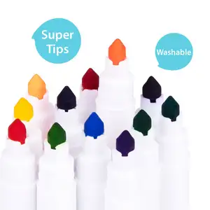 2022 novo super pontas marcador-24 cores jogo, brinquedos para crianças, artes e artesanato para meninas e meninos