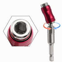 Support d'embout rotatif LXDTE 360° à dégagement rapide, adaptateur d'extension magnétique en acier à queue hexagonale 1/4 pour visseuse à chocs électrique