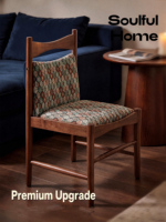 Chaise de salle à manger moderne en bois massif, durable, pour extérieur et salon, style café, mobilier de salle à manger