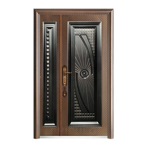 Phipulo Front Yard Porte en acier Porte en fer Conception résistante aux intempéries pour les <span class=keywords><strong>climats</strong></span> extrêmes - Product Image 4