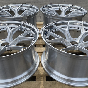 XINLAI Nuevas Llantas Forjadas de 2 Piezas con Diseño de Radios Divididos en Plata Cepillada, de 18-24 Pulgadas, 5x114.3/120, ET 20mm para / GT-R - Product Image 2