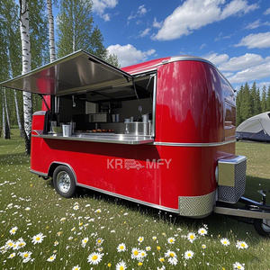 Remorques à hot-dogs personnalisées OEM 2025 entièrement équipées, camions de restauration rapide mobiles avec cuisine complète - Product Image 2