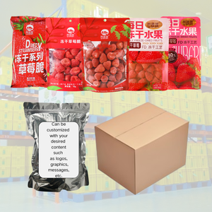 Grosir grosir kustom 100% gula alami Gratis FD beku kering stroberi makanan ringan buah sehat - Product Image 5