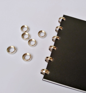 Tùy Chỉnh Trong Suốt A5 Chất Kết Dính 6 Vòng Xoắn Ốc Chất Kết Dính 6 Lỗ 30Mm Loose Leaf Máy Tính Xách Tay Rose Gold A5 Vòng Chất Kết Dính Máy Tính Xách Tay - Product Image 2