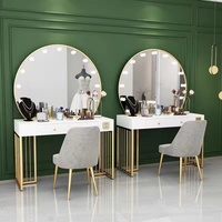 Table de maquillage pour boutique de robes de mariée et salon de beauté, table de maquillage dédiée, coiffeuse avec lumière