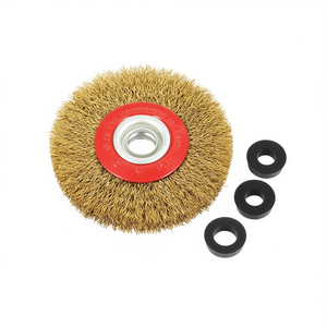 TTAKE Circular Brush 200x25 Mm Stainless Steel Wire For Bench <b>Grinders</b> - Product Image 2
