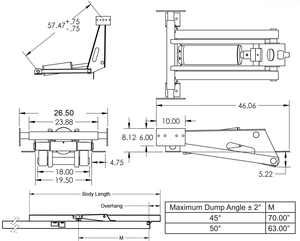 Kit de elevación de tijera hidráulica para camión Kit de elevación de tijera hidráulica de 12V 10 toneladas - Product Image 4