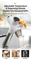 Distributeur d'eau chaude instantanée professionnel de série Galaxy, robuste, à installer sous comptoir, avec robinet à commande tactile