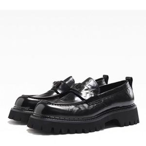 Zapatos de Hombre de Alta Calidad para Oficina y Carrera, Estilo Italiano, Aumentan la Estatura, Impermeables, Transpirables, Sin Cordones, Punta Redonda - Product Image 4